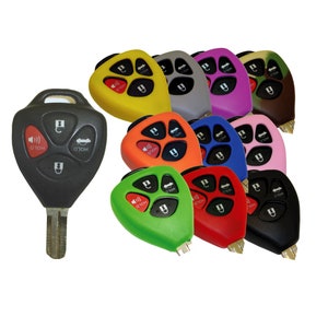 Keyless Entry Remote Rubber Key Fob Cover Fits Toyota Yaris Corolla Matrix 4 Runner Camry part# TYOTAG64