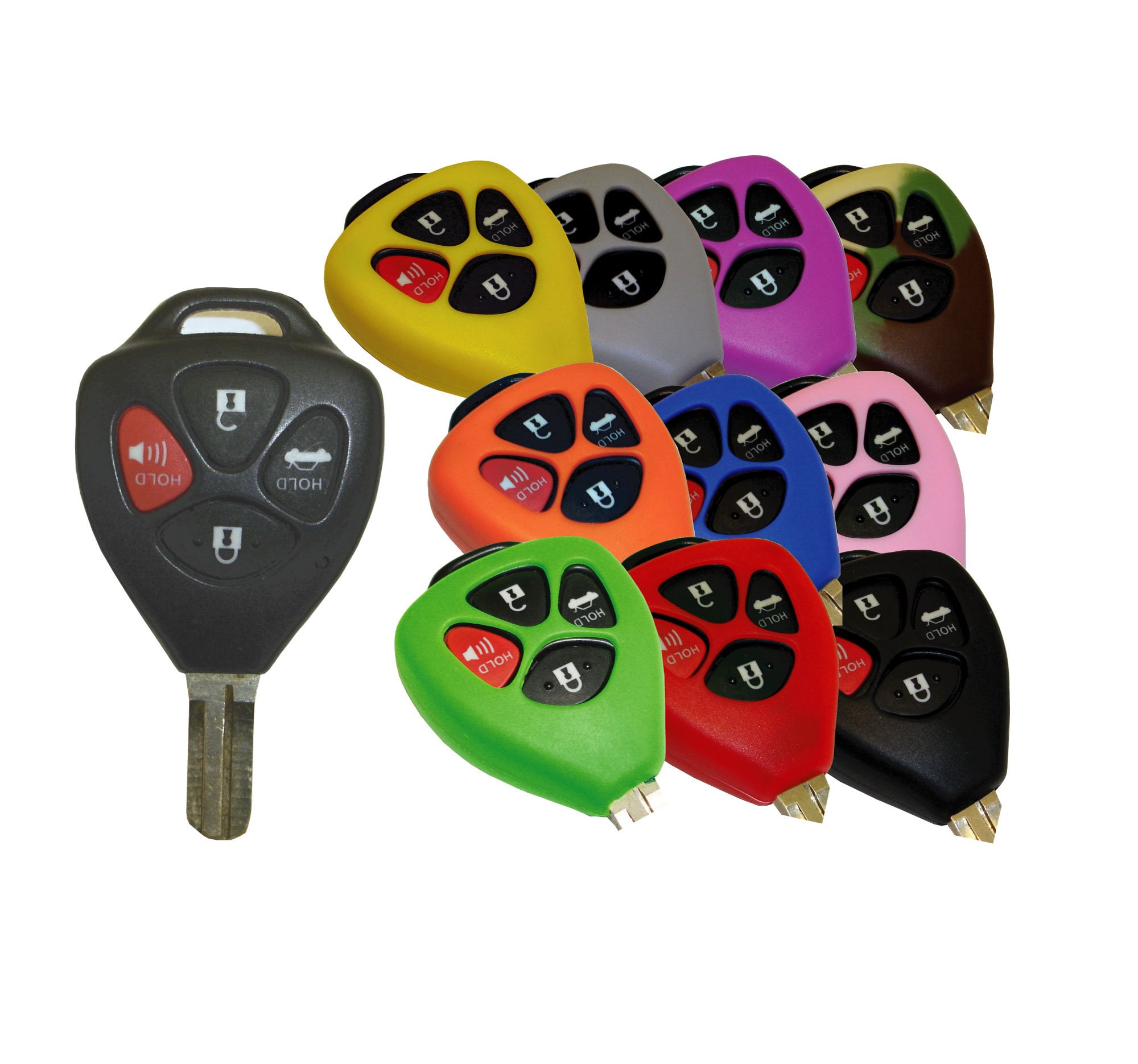 KEYYOU Remote Car Key Shell Case per Toyota Camry Rav4