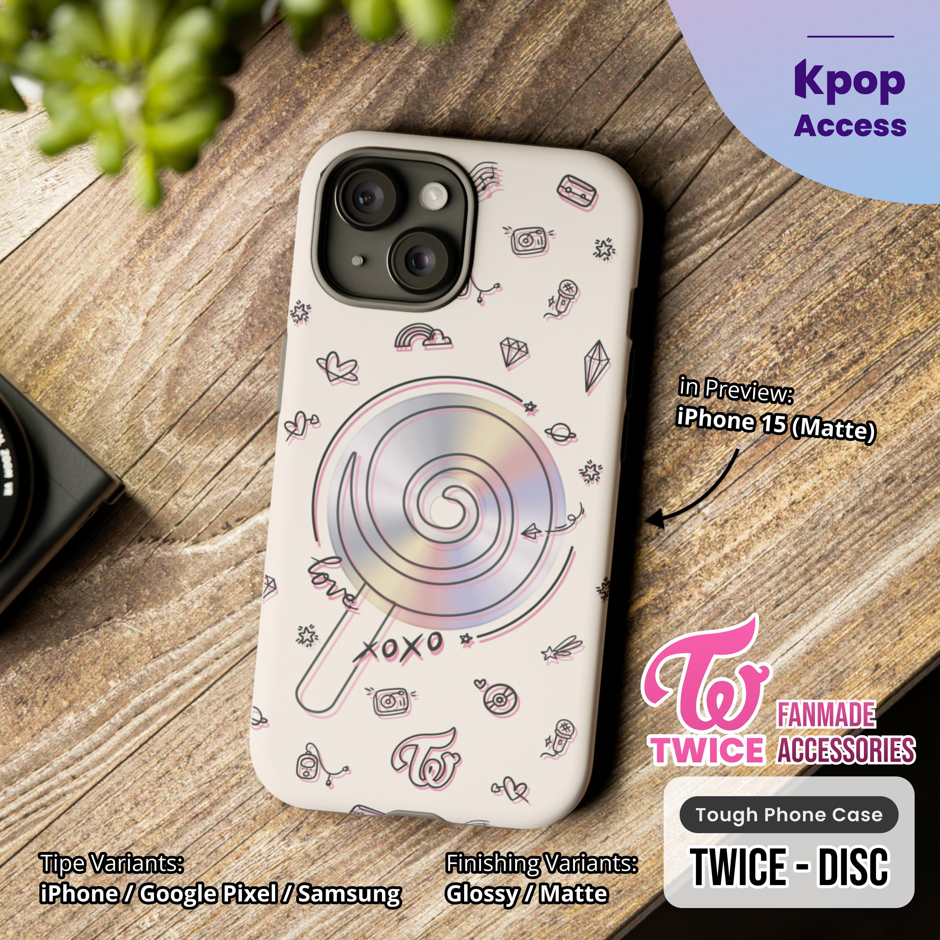 TWICE Disc Edition Phone Case: Kpop Fanmade Merch - Etsy