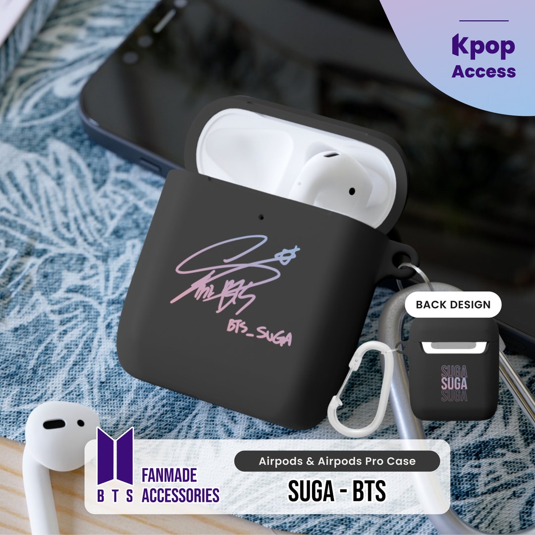 Airpods and Airpods Pro Case Cover Suga Yoongi BTS Fanmade Merch Gift for Kpop Army Airpods Cover 1st 2nd 3rd Gen Etsy UK