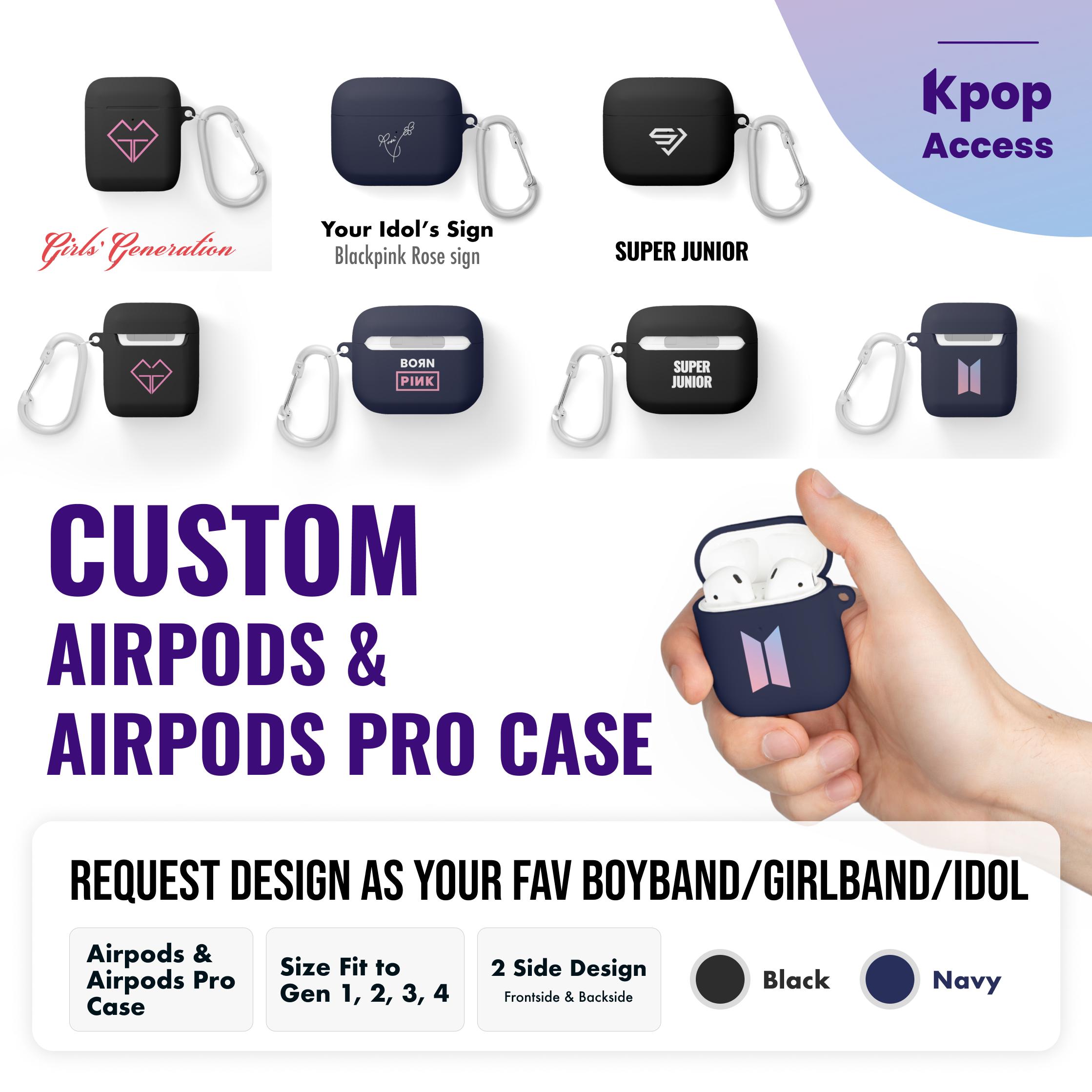 カスタムAirPodsケースカバー：音楽バンドファンメイドデザイン