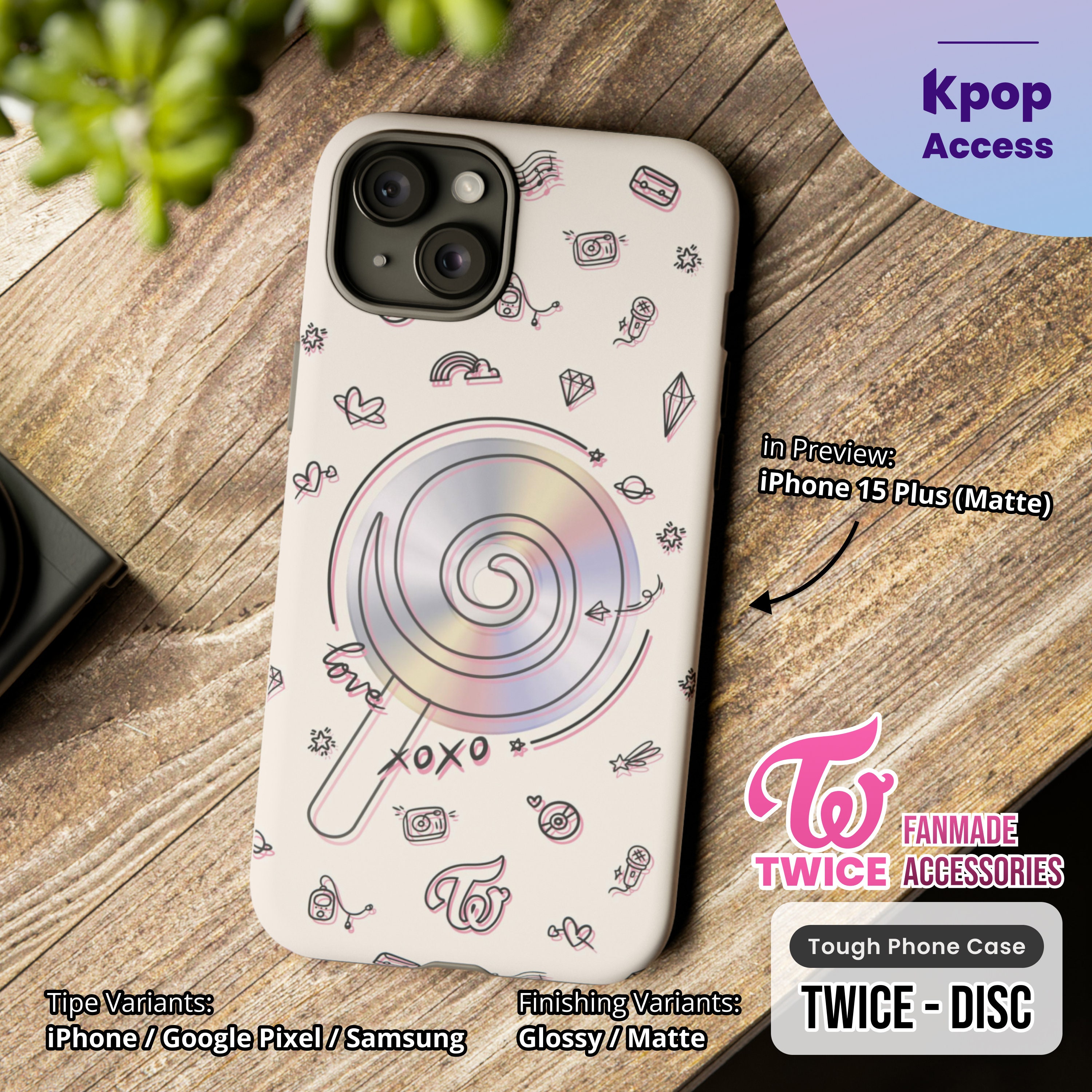TWICE Disc Edition Phone Case: Kpop Fanmade Merch - Etsy