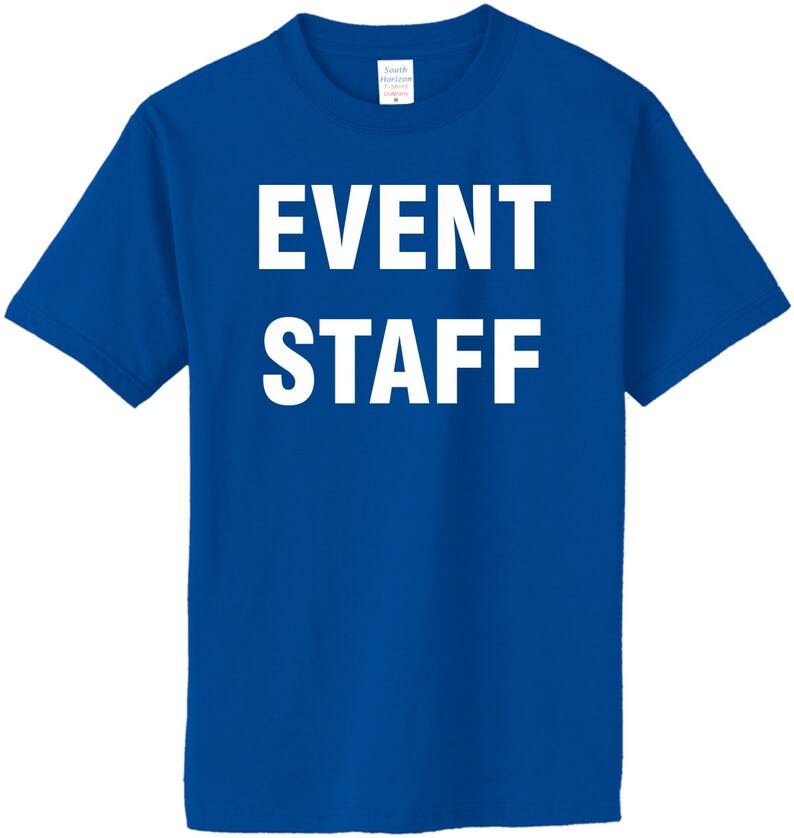 event staff tee shirts