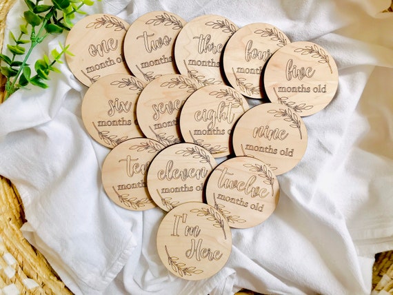 Baby Milestones Set Baby Photo Prop Monthly Milestones | Etsy