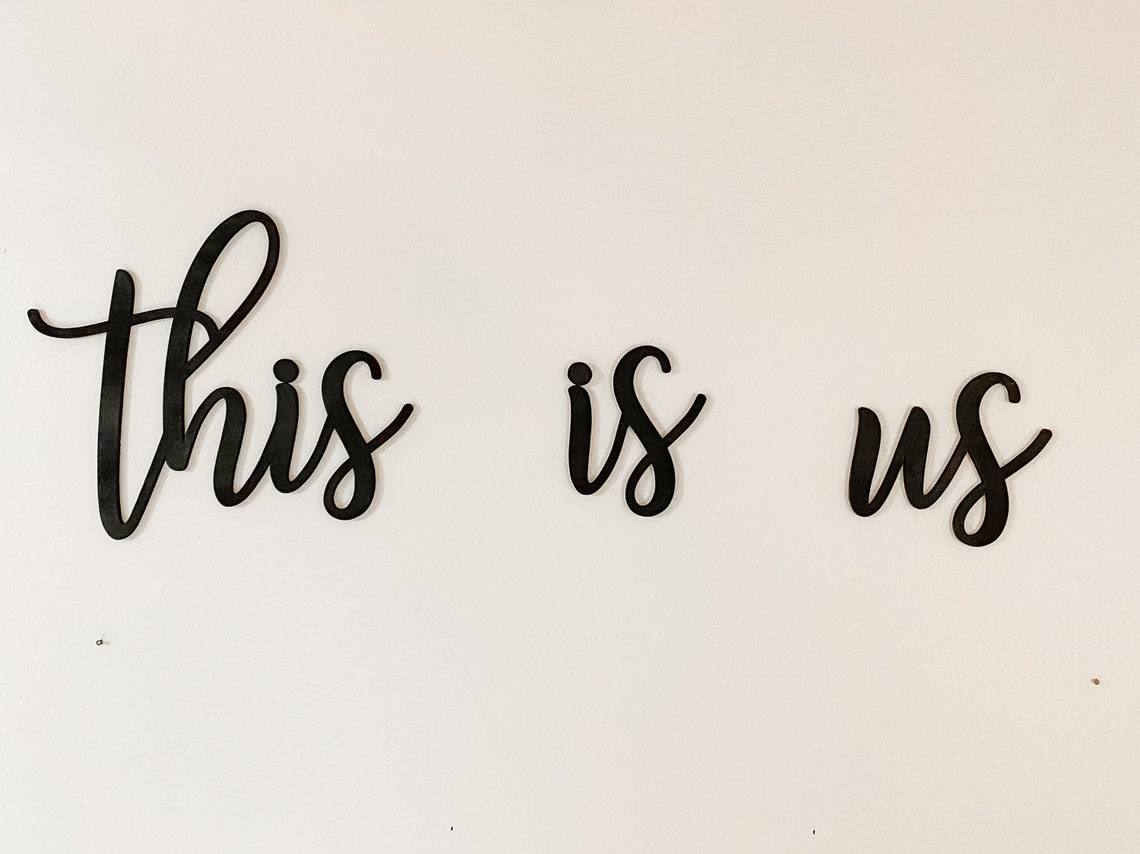 This is Us Wood Word Cutout This is Us Sign Gallery Wall Etsy
