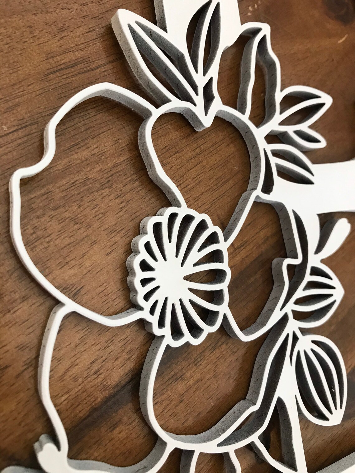 Floral Alphabet Wood Sign Letter Wood Sign Nursery Room | Etsy