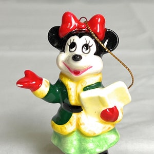 Vintage Singing Mini Mouse Christmas Tree Ornament
