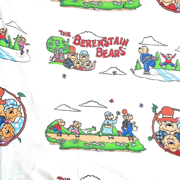 The Berenstain Bears Curtains - Child's Room - 2 Panels 65.5" Long x 42" Wide Each