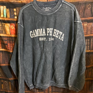 Sorority Corded Crew - Medium - Gamma Phi Beta