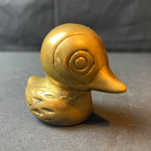 Vintage Brass Duckling | Baby Duck | Brass Shelf Decor