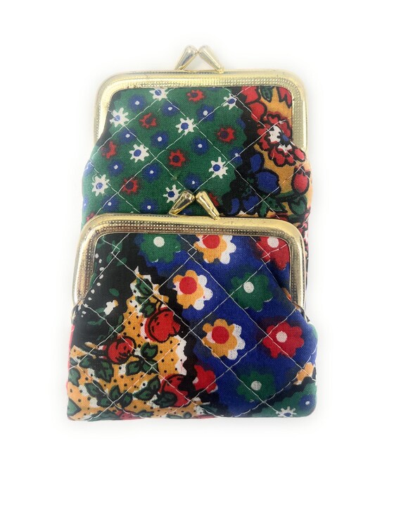 Vintage Patchwork Compact Purse Catch All & Coin … - image 4
