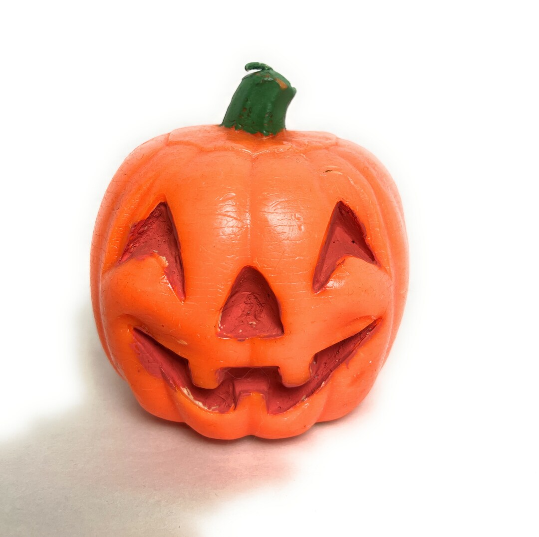 Halloween Jack O' Lantern Candle Vintage Pumpkin Candle Unscented Large