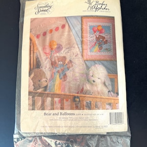 Candamar Designs Something Special 50499 Orso CD Palloncini Baby Afghan Kit punto croce contato