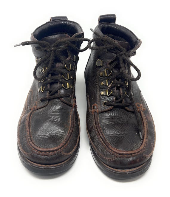 Duck Head Leather Boots Vintage Distressed USED Size E