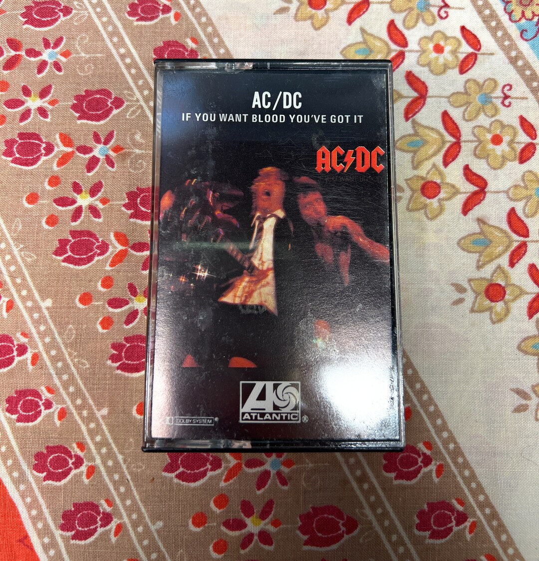AC/DC Cassette - If You Want Blood You've Got It - Preowned - Etsy