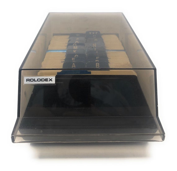 Vintage Plastic Rolodex Desk Organizer Phone Numbers And Etsy