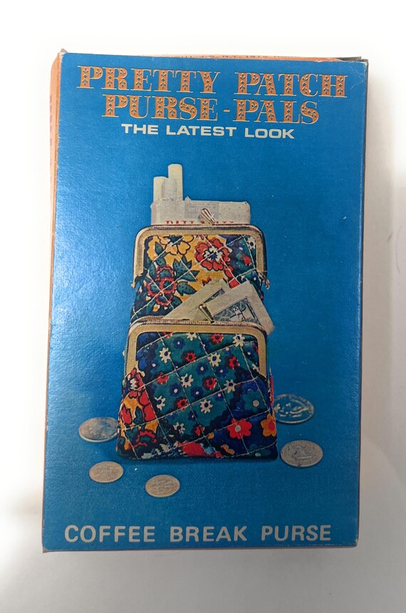 Vintage Patchwork Compact Purse Catch All & Coin … - image 3