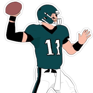 Carson Wentz &quot;CW11&quot; Sticker
