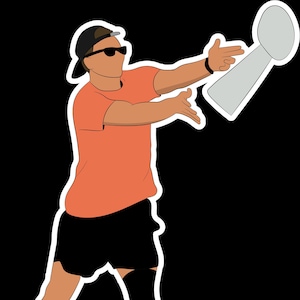 Tom Brady "The Toss" Sticker