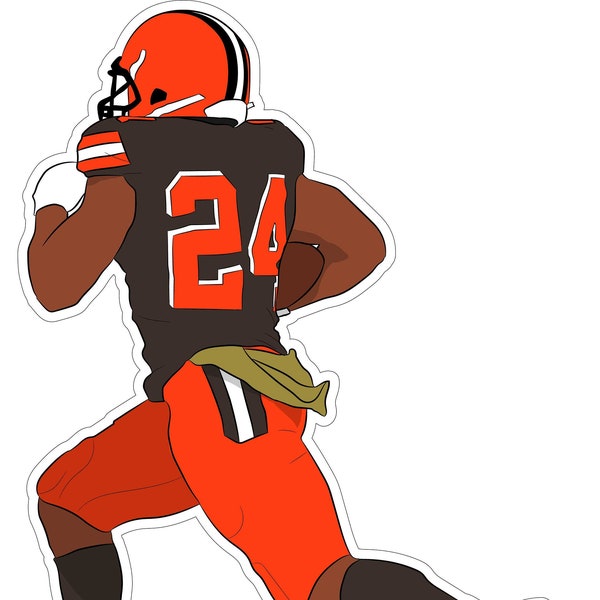 Nick Chubb "Old School" Sticker