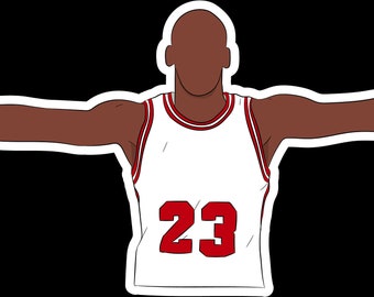 Michael Jordan wingspan Sticker Etsy UK