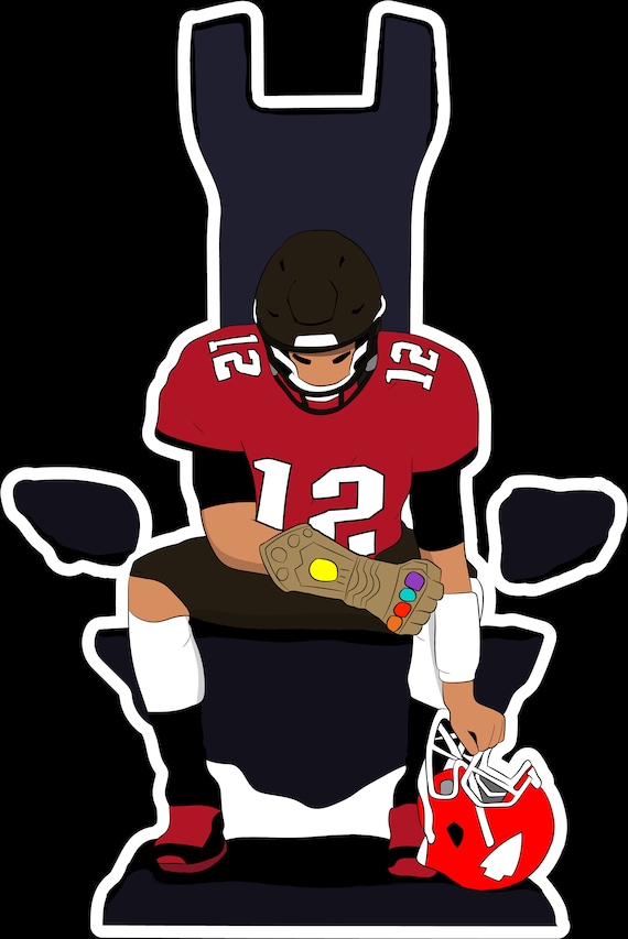 Tom Brady thanos Sticker Etsy