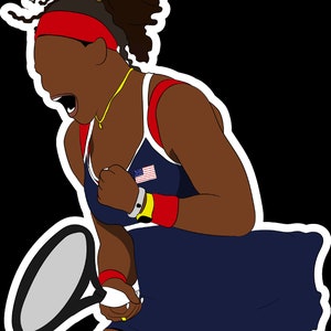 Serena Williams "GOAT" Sticker