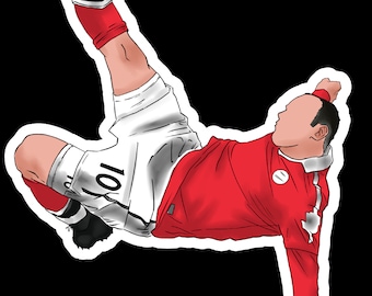 Wayne Rooney "Bicycle" Sticker