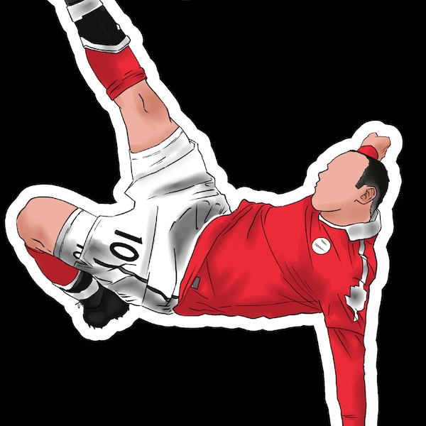 Wayne Rooney "Bicycle" Sticker