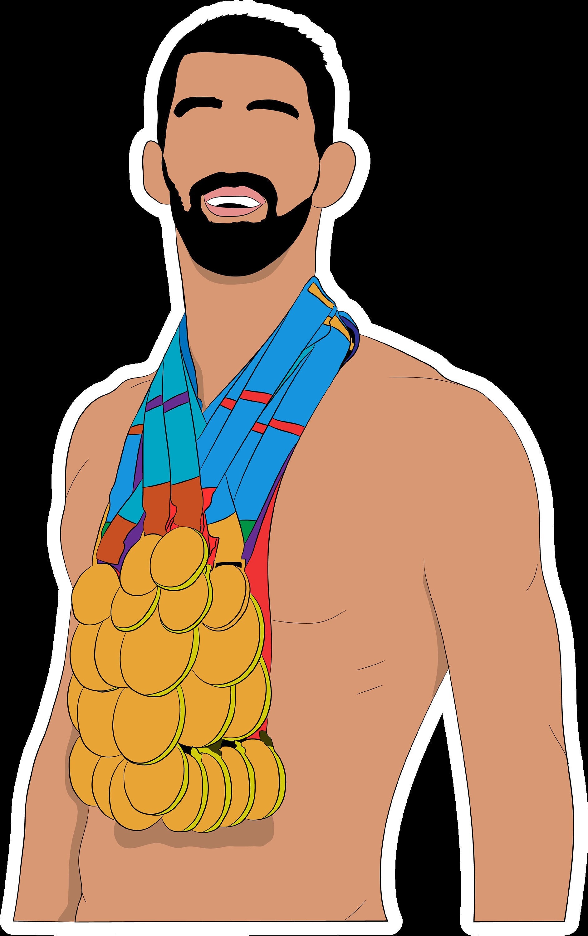 Michael Phelps gold Sticker image