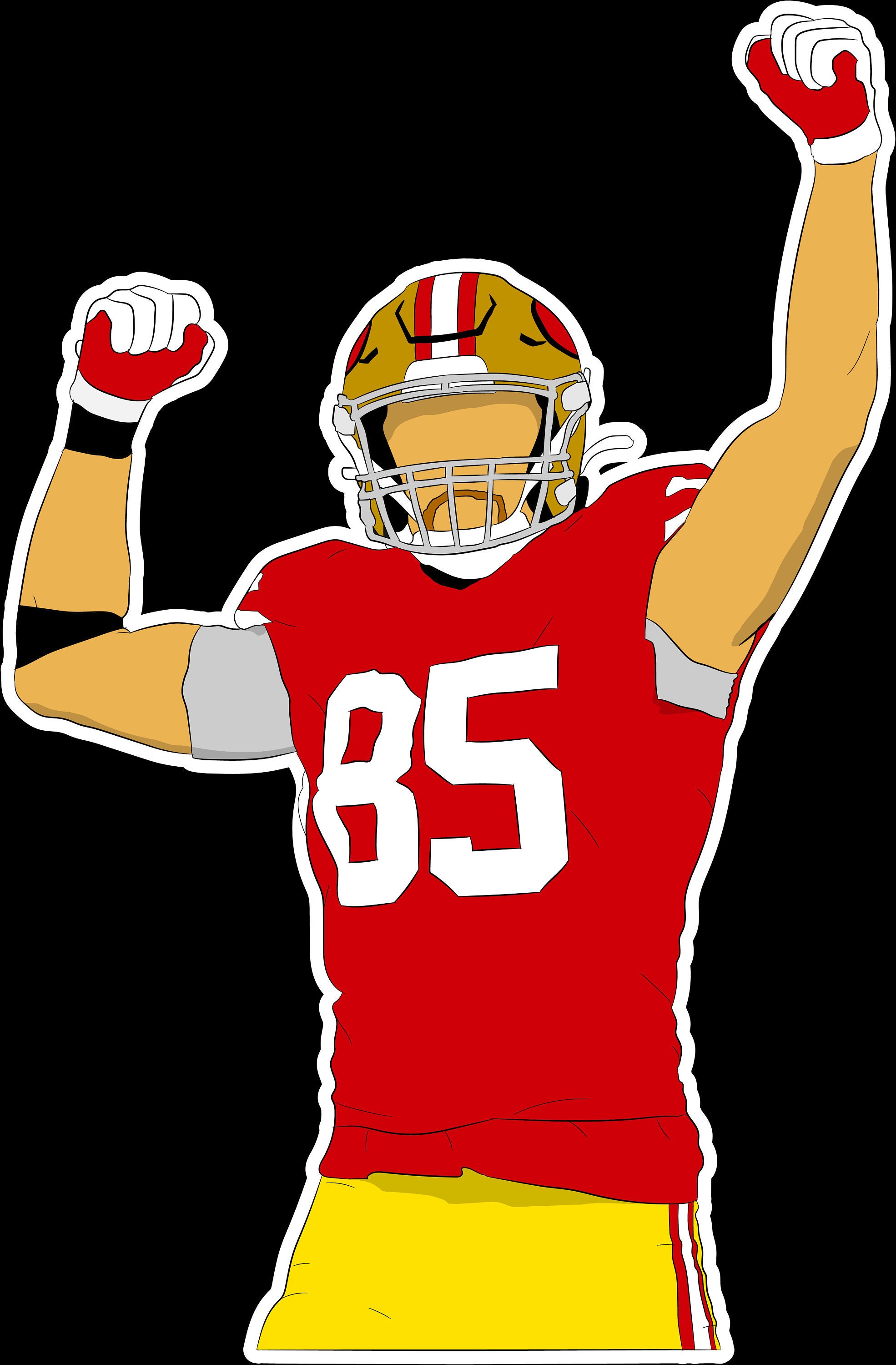 Discover George Kittle "The People's TE" Sticker