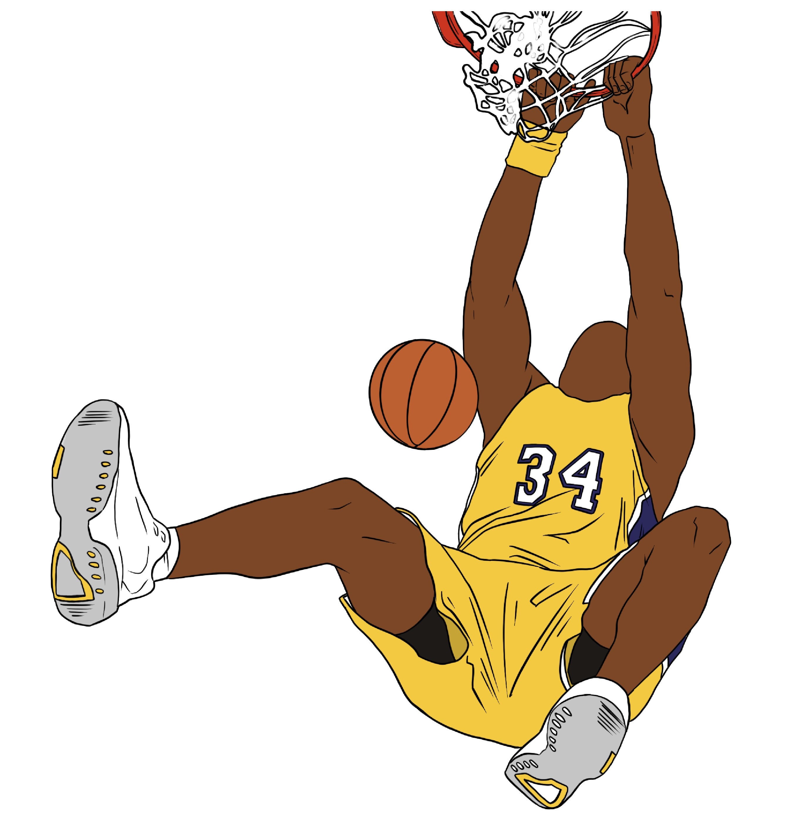 Shaq Celebration Poster for Sale by RatTrapTees