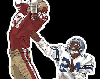 Dwight Clark "The Catch" Sticker