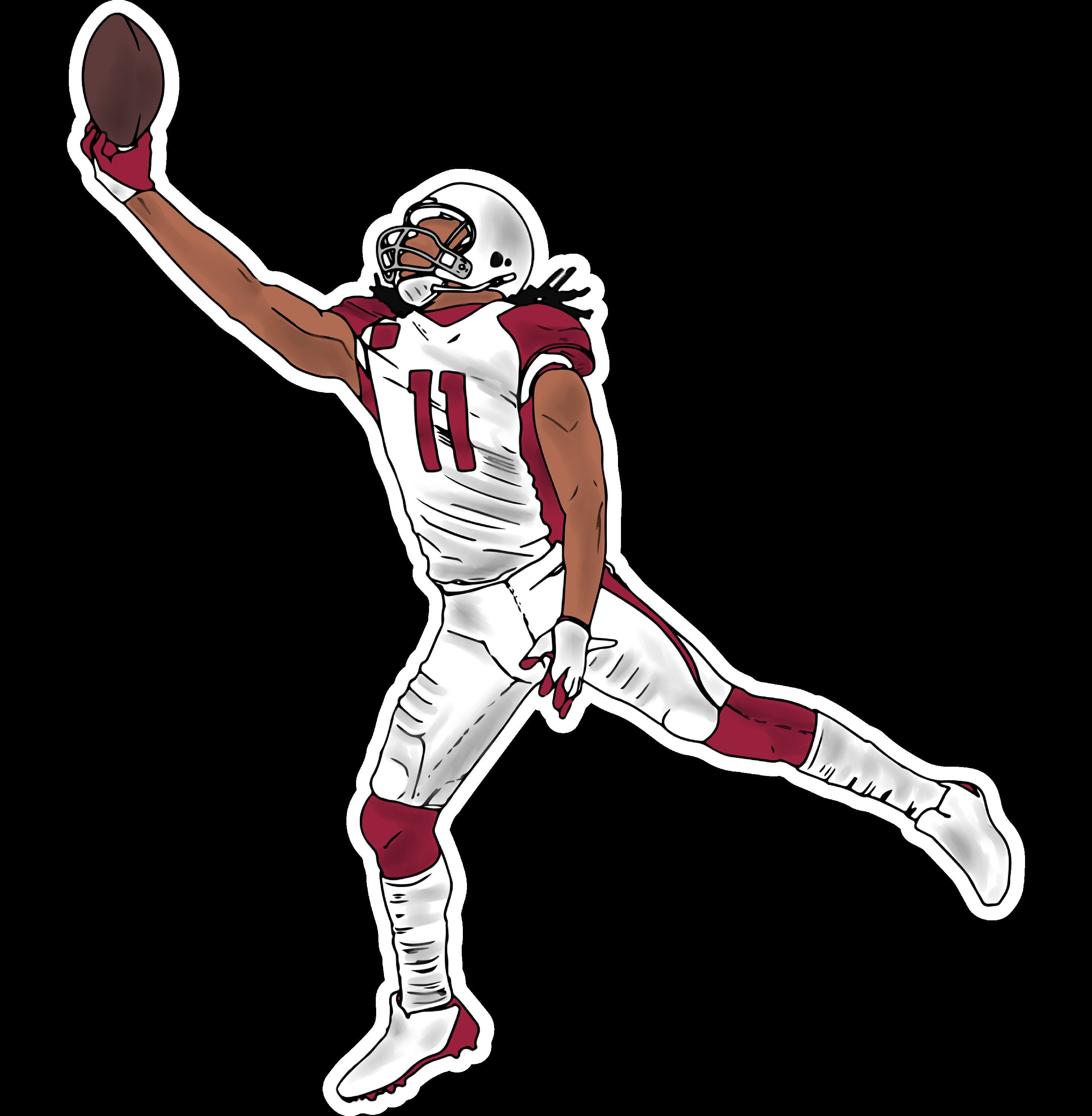 Discover Larry Fitzgerald "One-Handed" Sticker