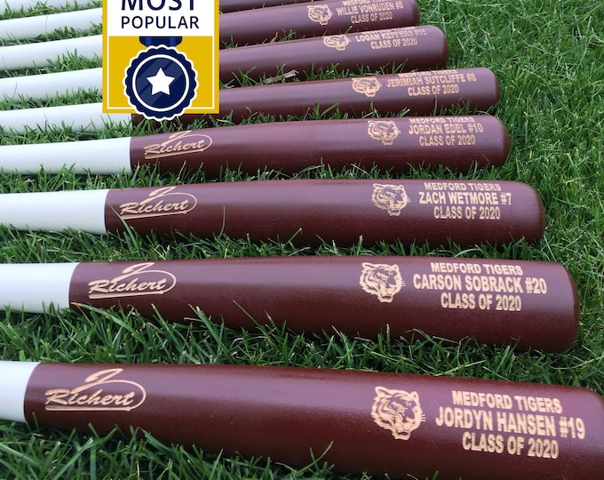 Full Size Baseball Bat Custom Engraved