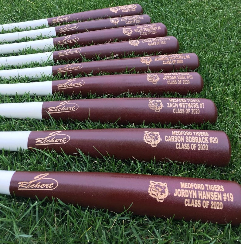 Full Size Baseball Bat Custom Engraved Etsy