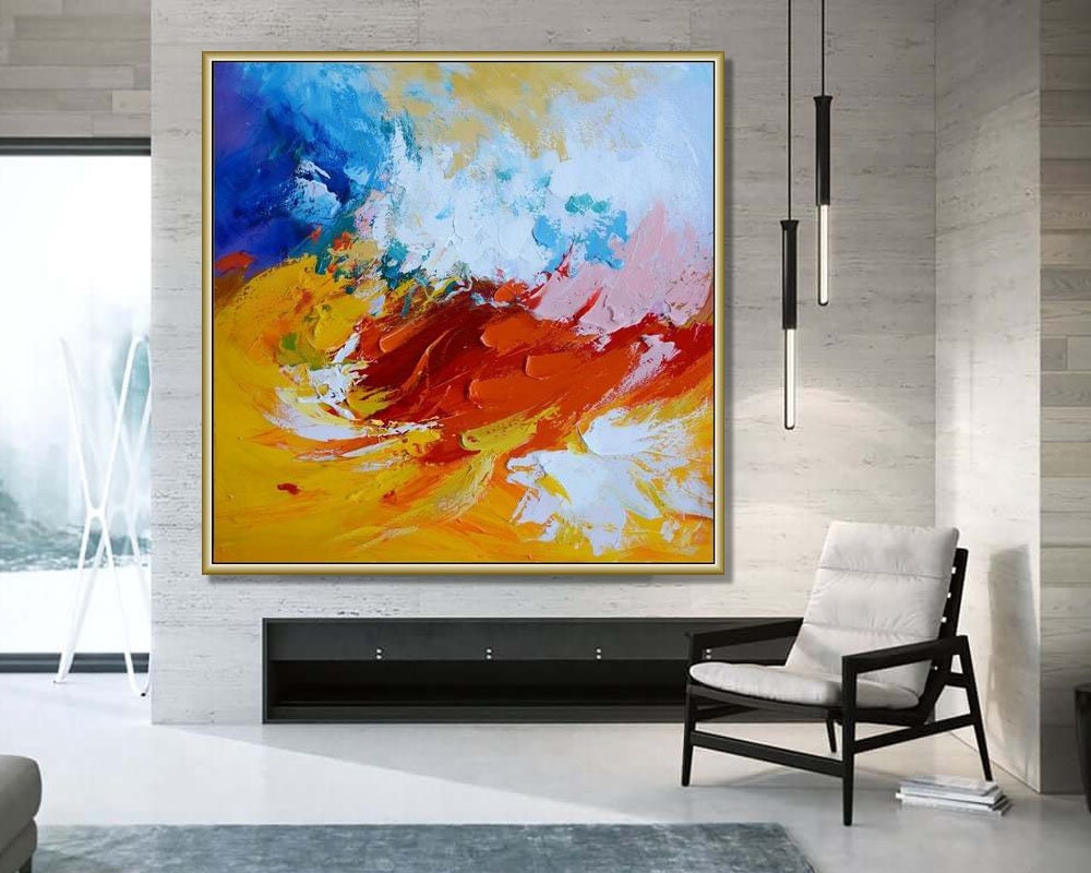 Original Large Abstract Art Hand Painted Original Art Etsy