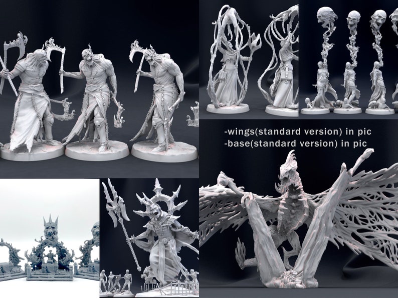 The Complete Lich Army! Complete Necromancer Set! Resin Minis