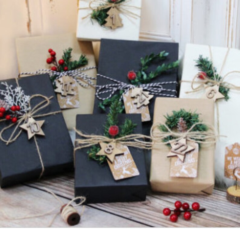 Linen Wrapping Paper Black and White Two Colors Textured Art Paper High