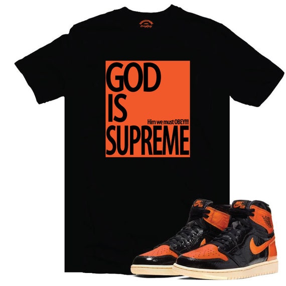 God is Supreme Orange Box T-shirt white 