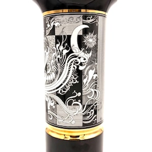 Hollóháza Endre Szász Porzellan Vase, 24k Gold Vergoldet Art Deco, Limited Edition