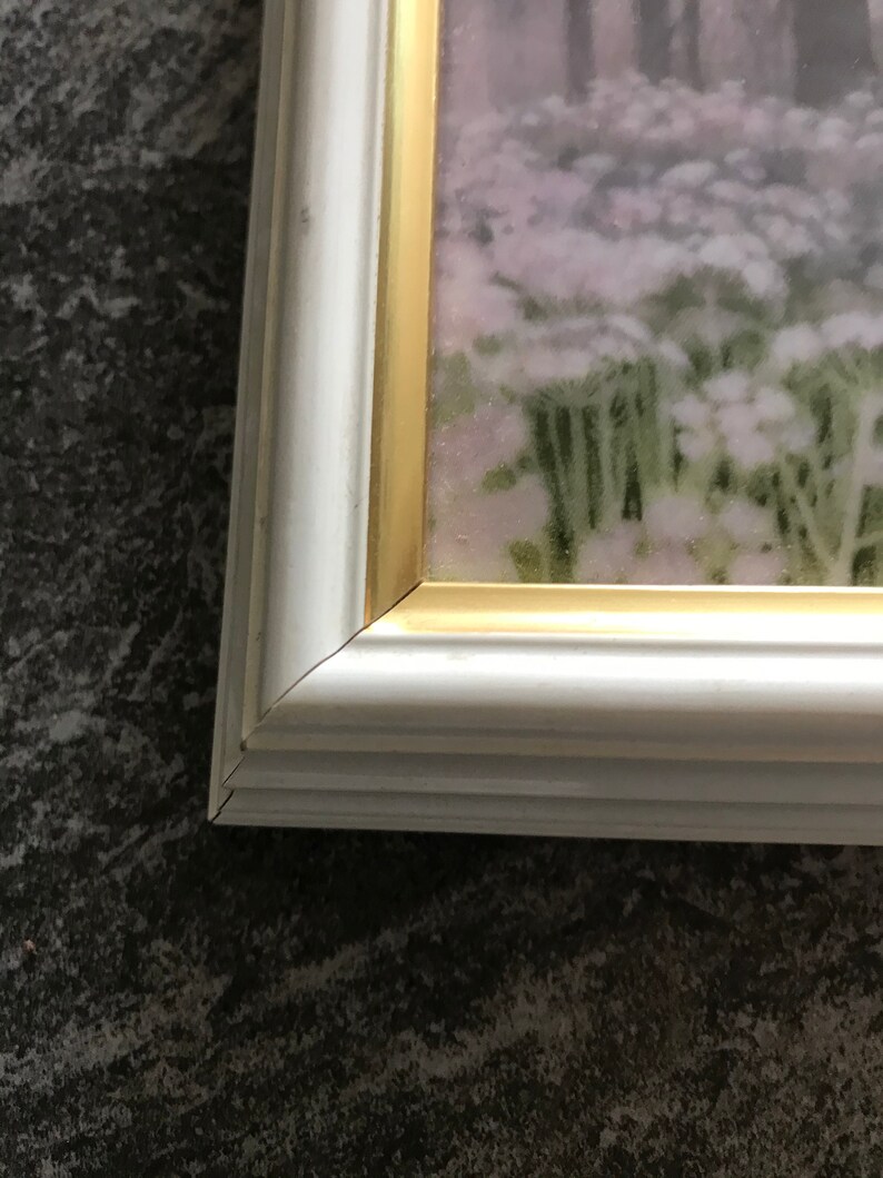 Vintage Framed Tile Art Porsgrund Porcelain Wall Art Flower Etsy