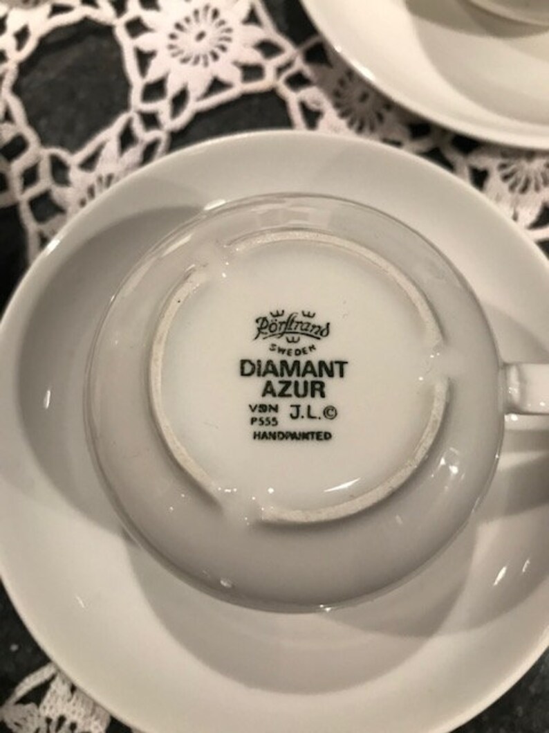 Vintage Swedish Espresso Coffee Cup Set / Rorstrand Sweden Etsy