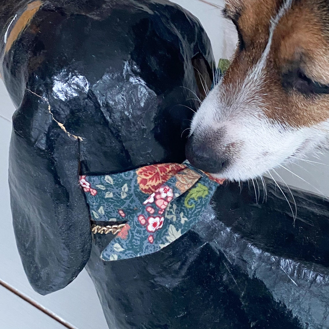 Grau Floral Hund Neckerchief Neckerchief für Hunde Krawatte Etsy