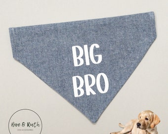 Big Brother Dog Bandana - Baby Announcement Dog Bandana - Pregnancy Announcement - New Puppy Announcement