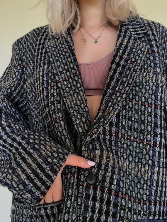 Vintage Oversized Coat in Grey