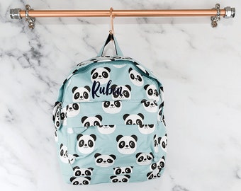 Oarencol Cute Panda Heart Animal Bear Backpack School Book Bag Travel Hiking Camping Laptop Daypack
