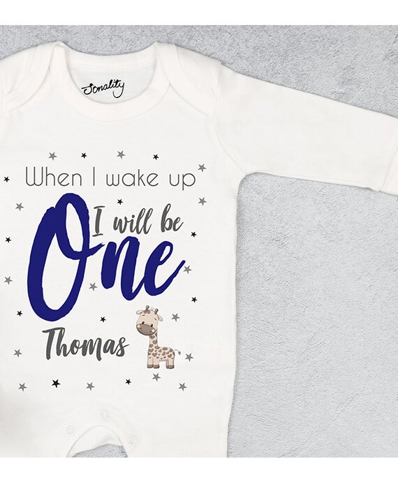 first birthday sleepsuit