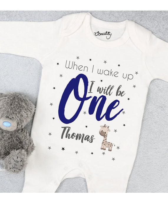 first birthday sleepsuit
