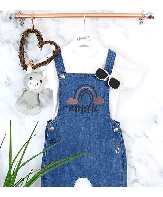 personalised baby dungarees